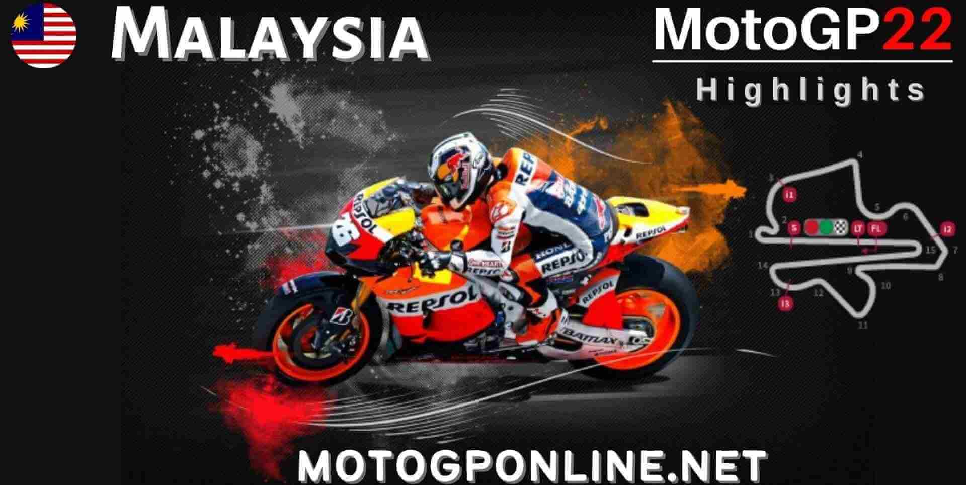 Malaysian MotoGP Grand Prix Highlights 2022